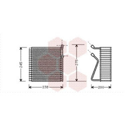 EVAPORATEUR AIRCO 185x245x90 