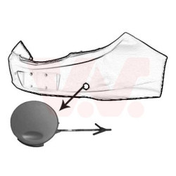 Cache crochet remorquage  arrière