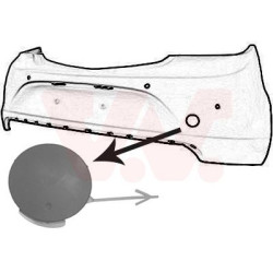 Cache crochet remorquage  arrière