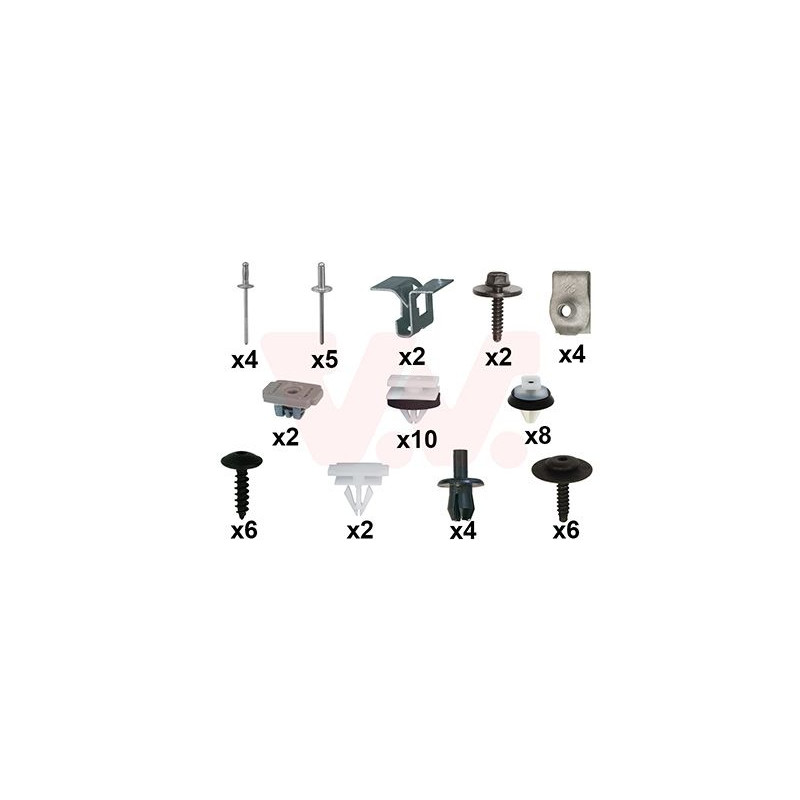 Kit montage pare-choc arrière