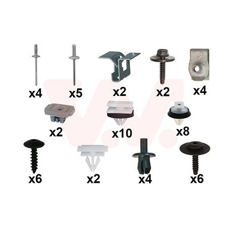 Kit montage pare-choc arrière