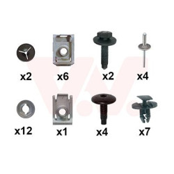 Kit montage pare-choc arrière