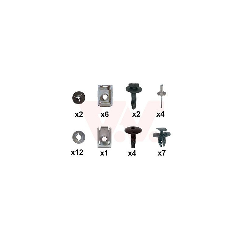 Kit montage pare-choc arrière