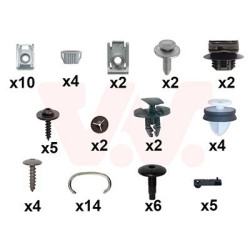 Kit montage pare-choc arrière