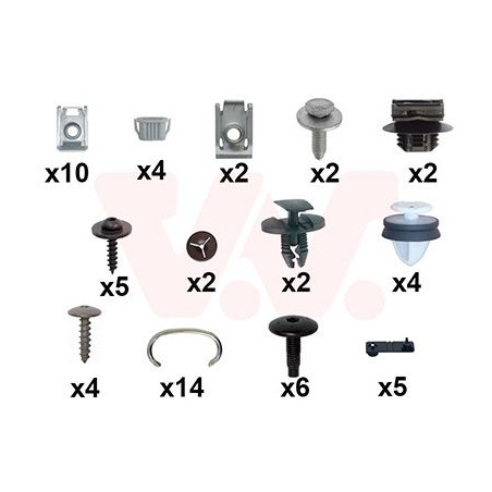 Kit montage pare-choc arrière