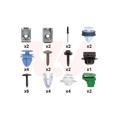 Kit montage pare-choc arrière