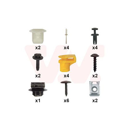 Kit montage pare-choc arrière