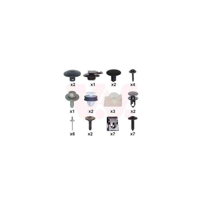 Kit montage pare-choc arrière