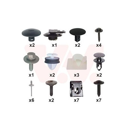 Kit montage pare-choc arrière