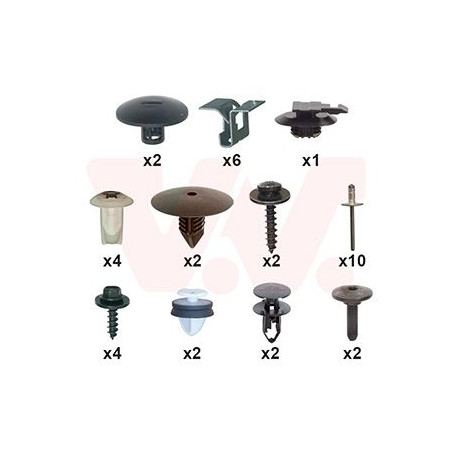 Kit montage pare-choc arrière