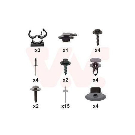 Kit montage pare-choc arrière