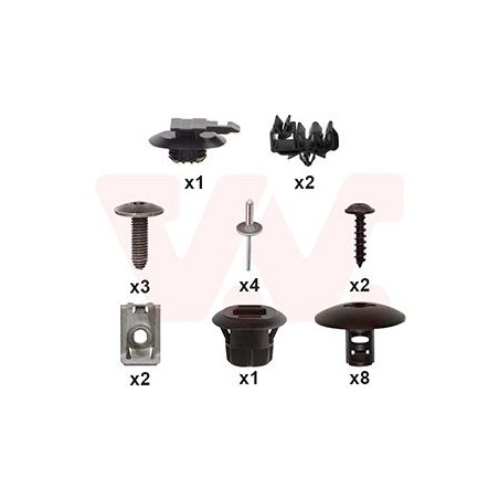 Kit montage pare-choc arrière