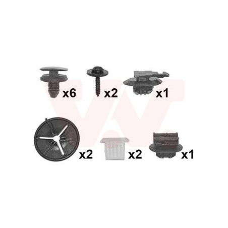 Kit montage pare-choc arrière