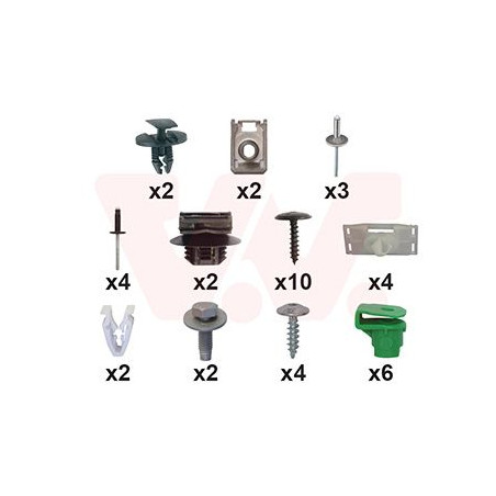 Kit montage pare-choc arrière