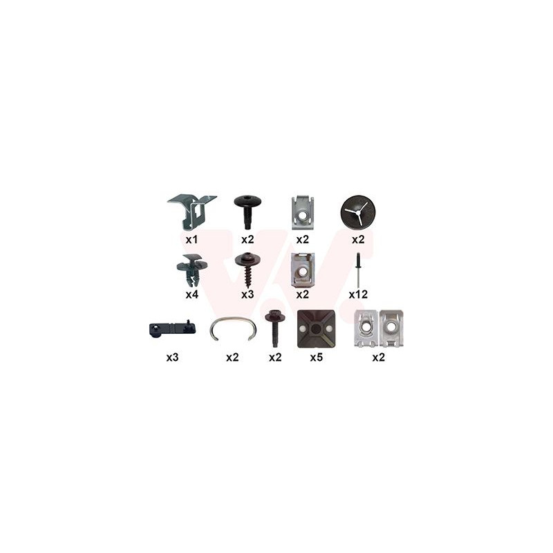 Kit montage pare-choc arrière