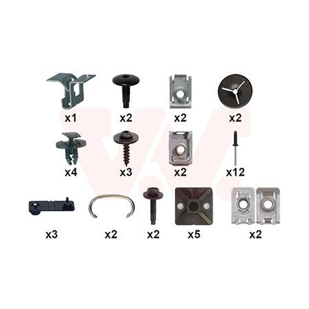 Kit montage pare-choc arrière