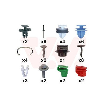 Kit montage pare-choc arrière