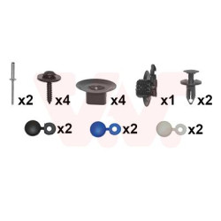 Kit montage pare-choc arrière