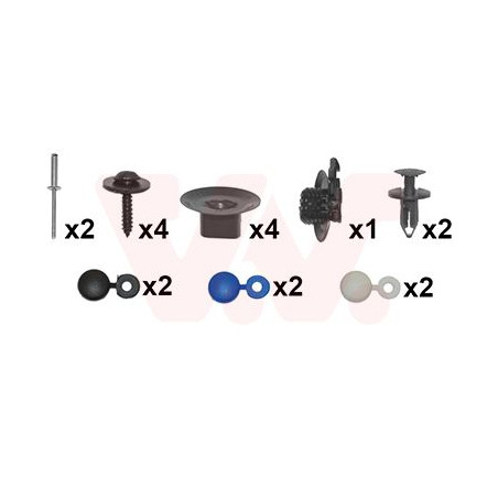 Kit montage pare-choc arrière