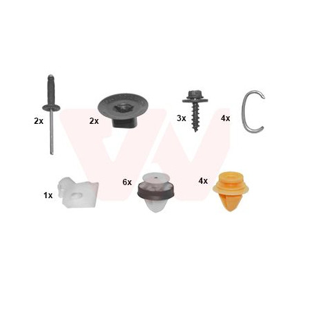 Kit montage pare-choc arrière