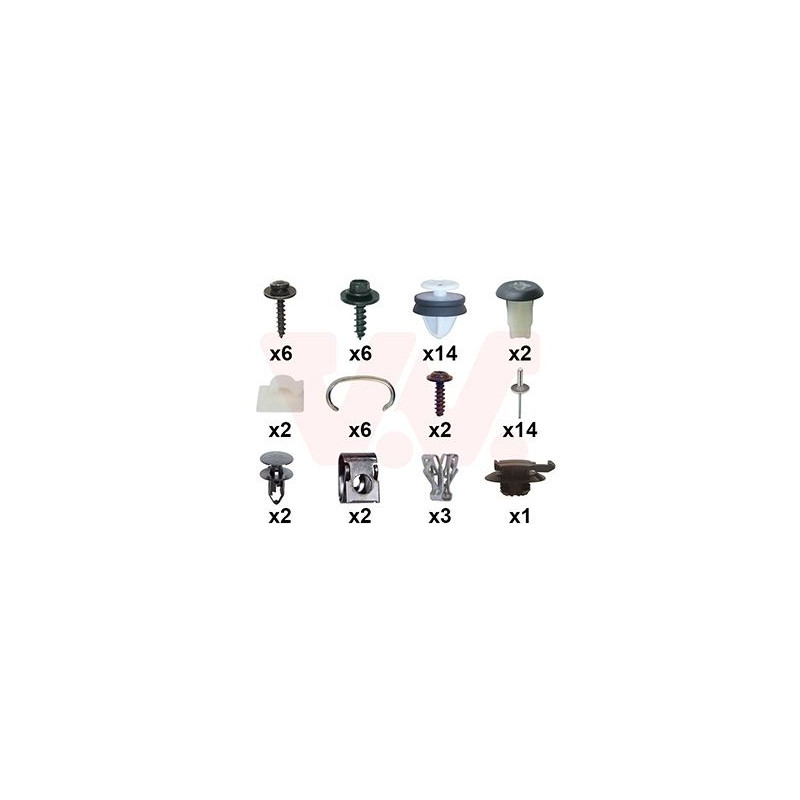 Kit montage pare-choc arrière