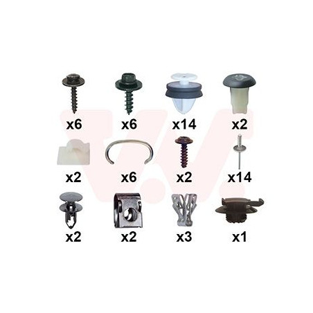 Kit montage pare-choc arrière