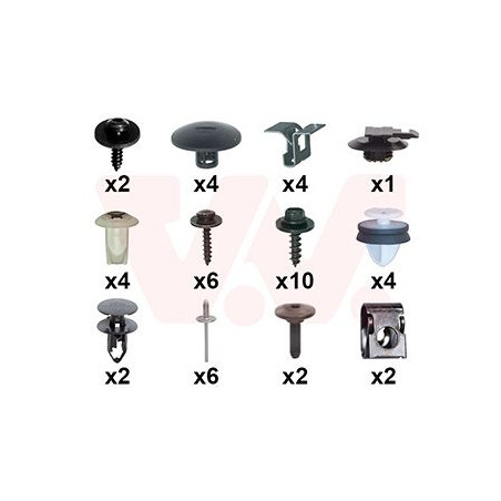 Kit montage pare-choc arrière