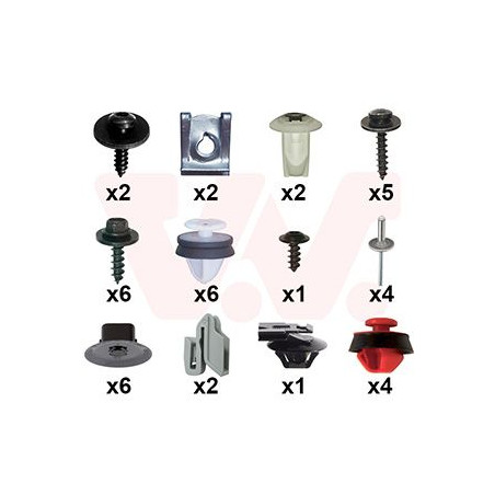 Kit montage pare-choc arrière