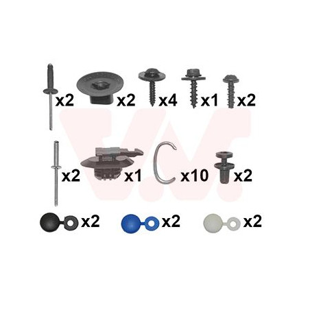 Kit montage pare-choc arrière