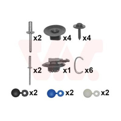 Kit montage pare-choc arrière