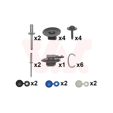 Kit montage pare-choc arrière