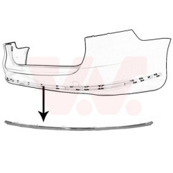 Moulure cent.de pare-choc  arrière