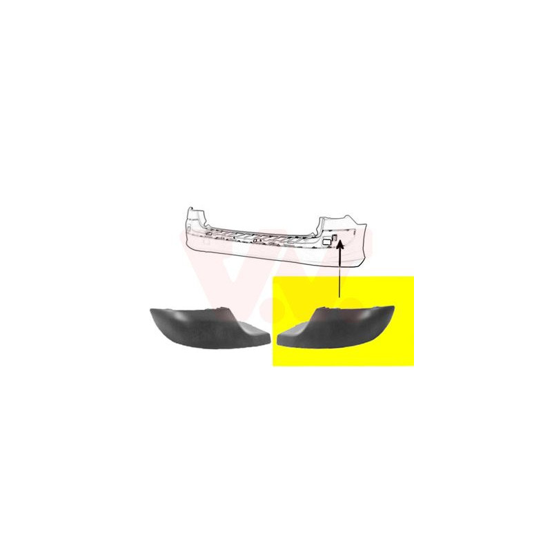 Moulure droitde pare-choc  arrière