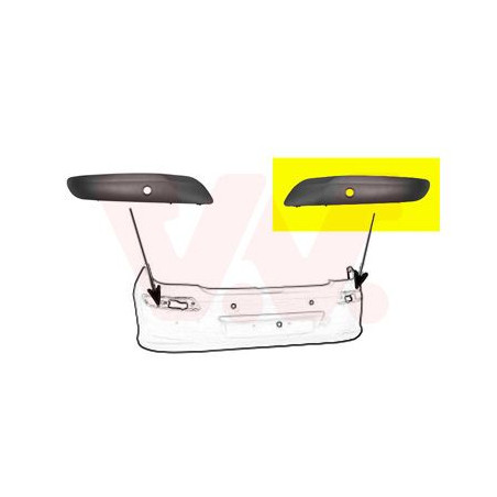 Moulure droitde pare-choc  arrière