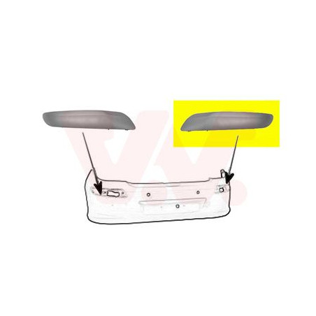 Moulure droitde pare-choc  arrière