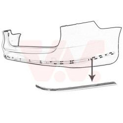Moulure droitde pare-choc  arrière