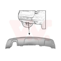 Moulure inférieure pare-choc arrière 