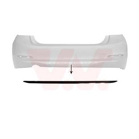 Moulure inférieure pare-choc arrière 