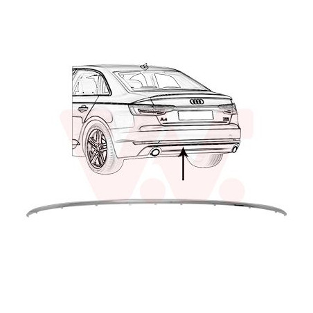 Moulure inférieure pare-choc arrière 