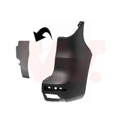 Pare-choc arrière droit 2-portes noir pour véhicules sans assistant d angle mort
