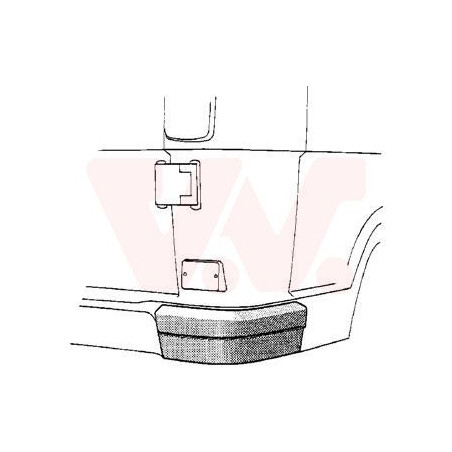 Pare-choc arrière  droit