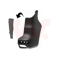 Pare-choc arrière droit pour véhicules avec hayon arrière noir pour véhicules sans assistant d angle mort