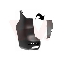 Pare-choc arrière gauche 2-portes noir pour véhicules sans assistant d angle mort