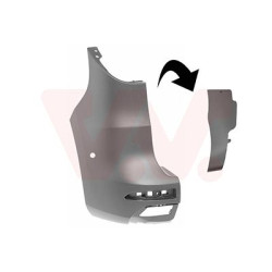 Pare-choc arrière gauche 2-portes primer pour véhicules avec assistant d angle mort