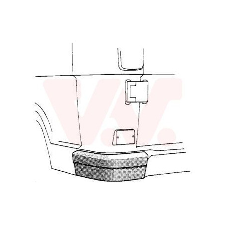 Pare-choc arrière  gauche