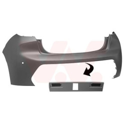 Pare-choc arrière en primer