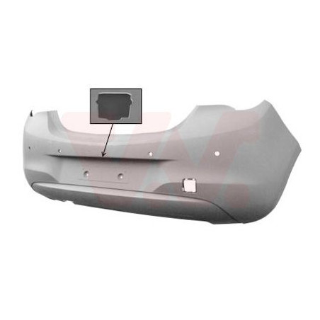 Pare-choc arrière en primer