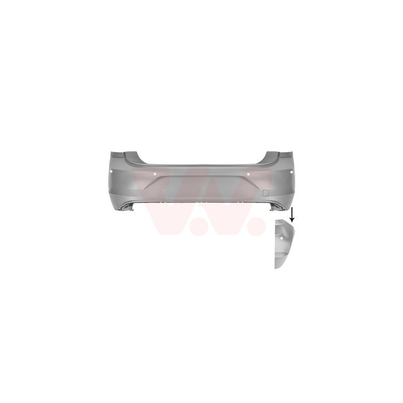 Pare-choc arrière en primer