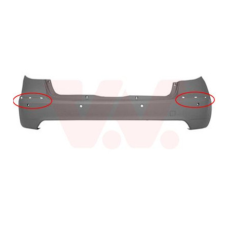 Pare-choc arrière en primer