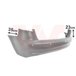 Pare-choc arrière en primer